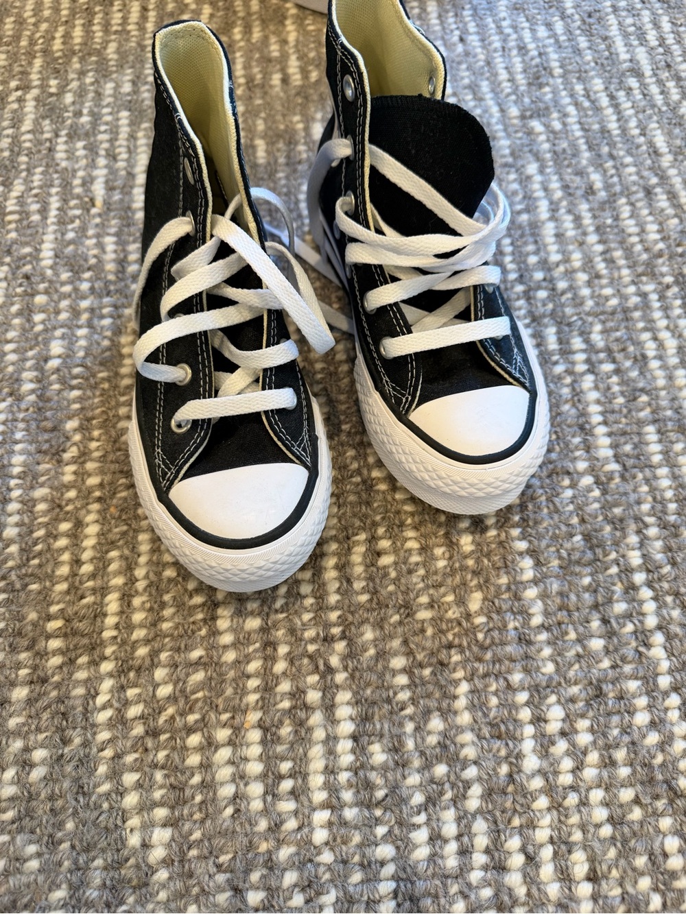 Converse Kids Black and White High-Top Sneakers